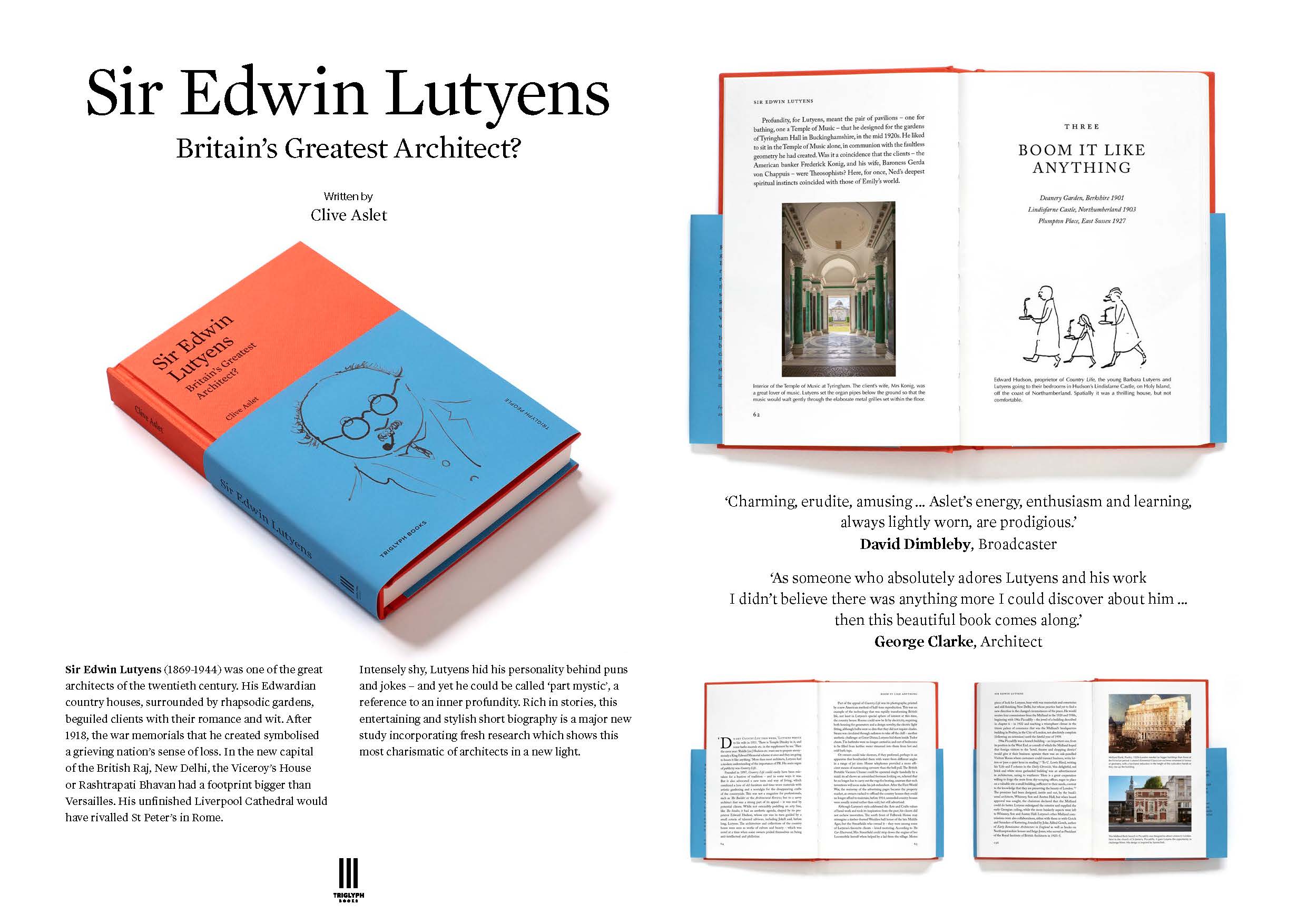 Edwin Rist Book Sir Edwin Lutyens: Britain's Greatest Architect? Clive Aslet – Triglyph ...